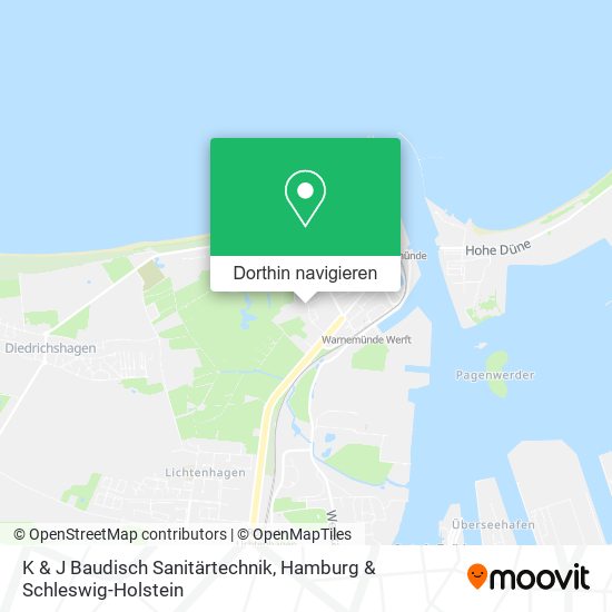 K & J Baudisch Sanitärtechnik Karte
