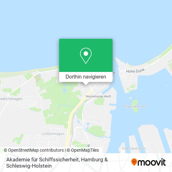 Akademie für Schiffssicherheit Karte