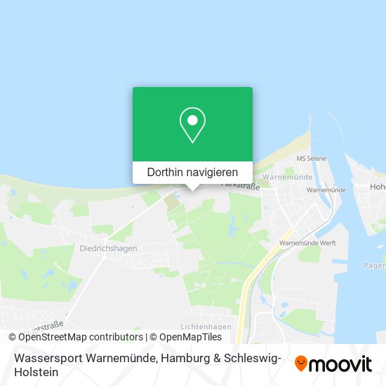 Wassersport Warnemünde Karte