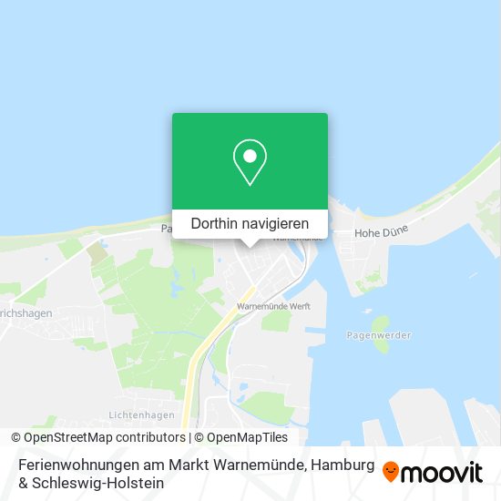 Ferienwohnungen am Markt Warnemünde Karte
