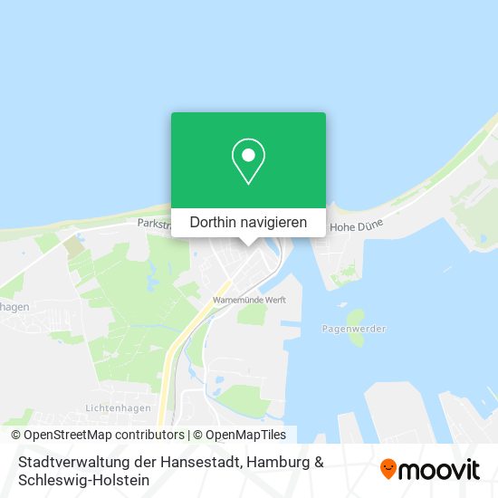 Stadtverwaltung der Hansestadt Karte