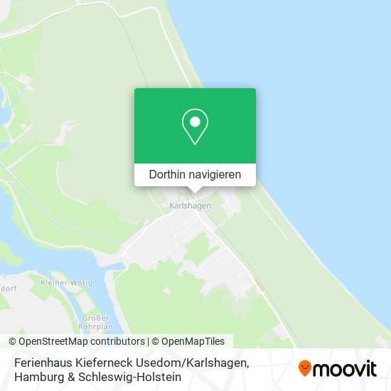 Ferienhaus Kieferneck Usedom / Karlshagen Karte