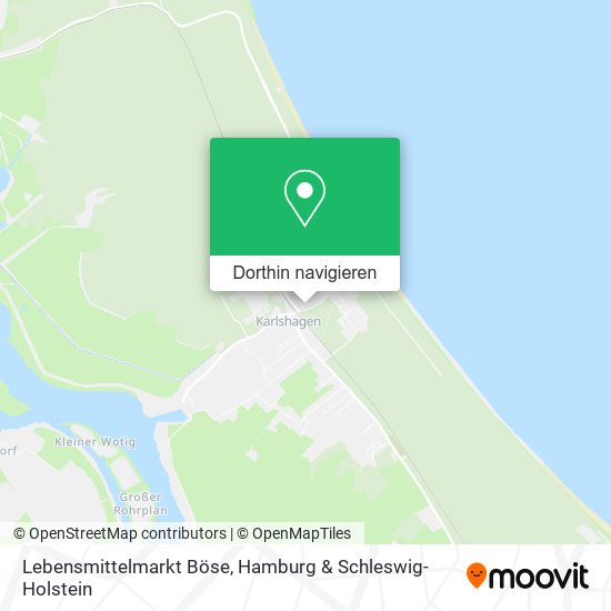 Lebensmittelmarkt Böse Karte
