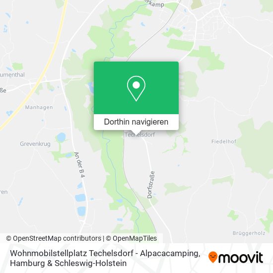 Wohnmobilstellplatz Techelsdorf - Alpacacamping Karte