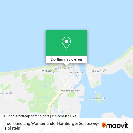 Tuchhandlung Warnemünde Karte