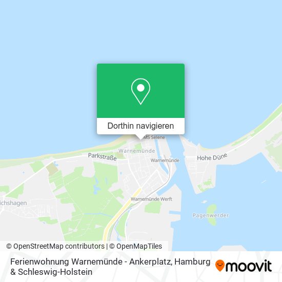 Ferienwohnung Warnemünde - Ankerplatz Karte
