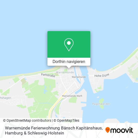 Warnemünde Ferienwohnung Bänsch Kapitänshaus Karte