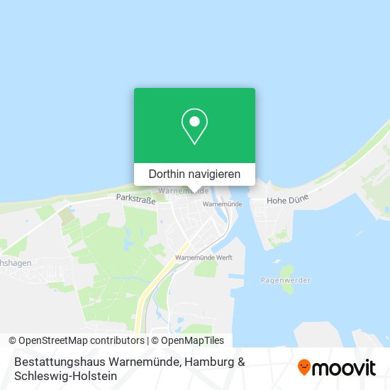 Bestattungshaus Warnemünde Karte