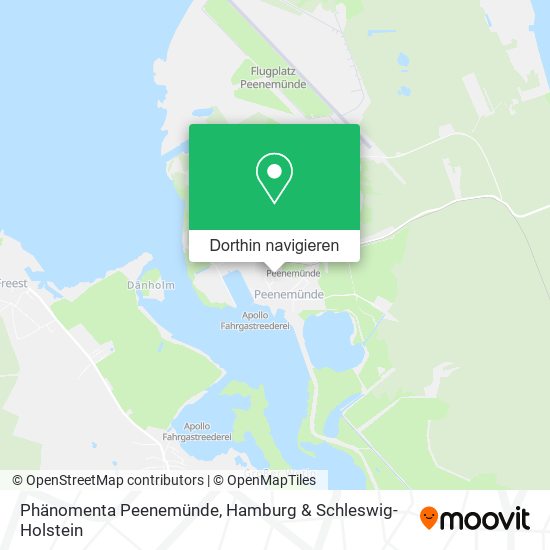 Phänomenta Peenemünde Karte