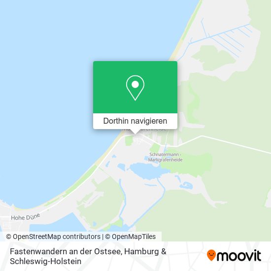Fastenwandern an der Ostsee Karte