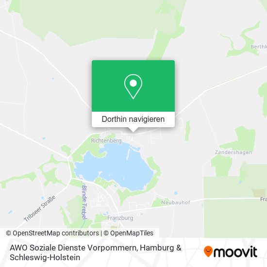 AWO Soziale Dienste Vorpommern Karte