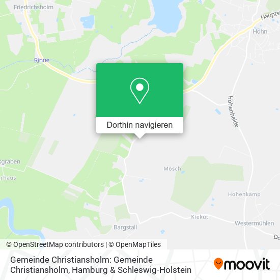 Gemeinde Christiansholm: Gemeinde Christiansholm Karte