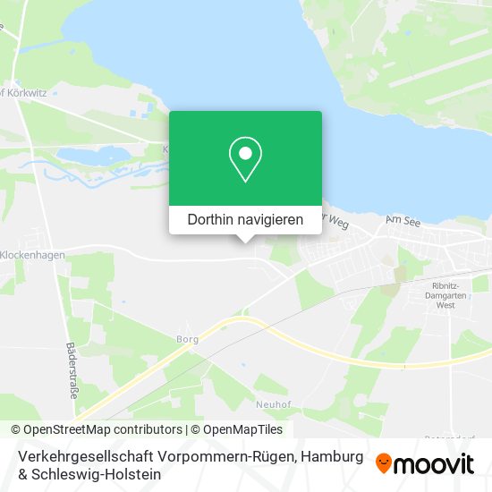Verkehrgesellschaft Vorpommern-Rügen Karte