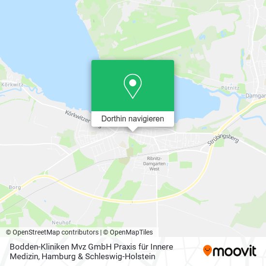 Bodden-Kliniken Mvz GmbH Praxis für Innere Medizin Karte