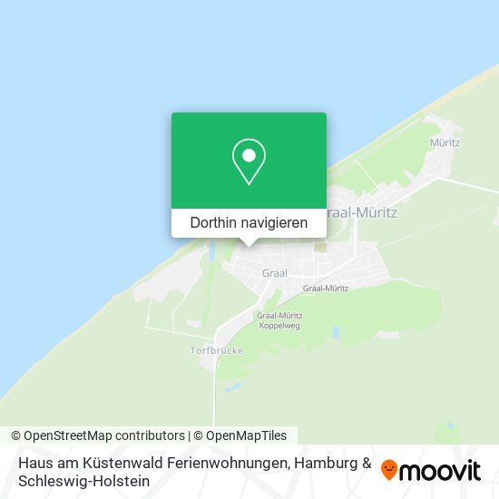 Haus am Küstenwald Ferienwohnungen Karte
