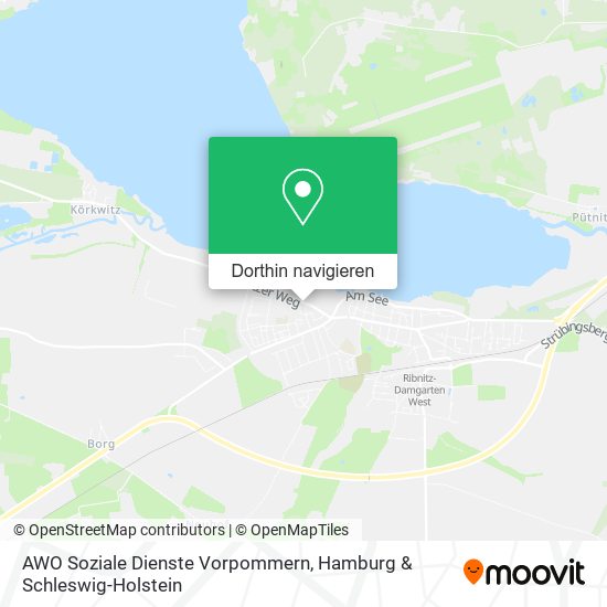 AWO Soziale Dienste Vorpommern Karte