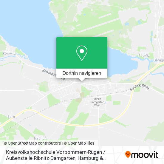 Kreisvolkshochschule Vorpommern-Rügen / Außenstelle Ribnitz-Damgarten Karte