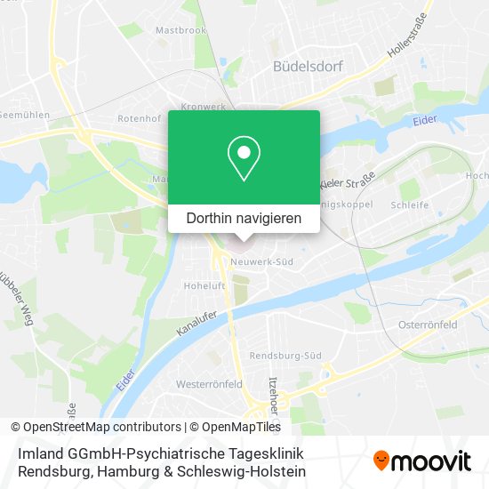 Imland GGmbH-Psychiatrische Tagesklinik Rendsburg Karte