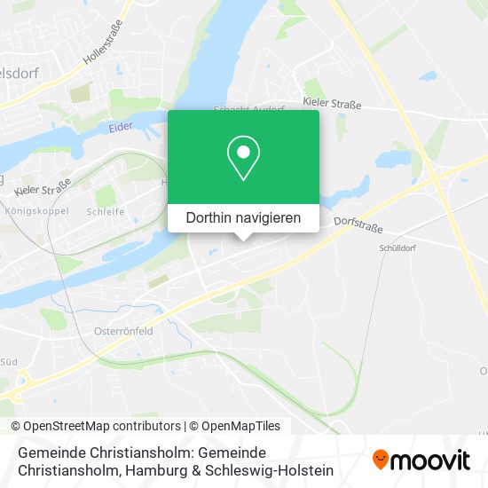Gemeinde Christiansholm: Gemeinde Christiansholm Karte