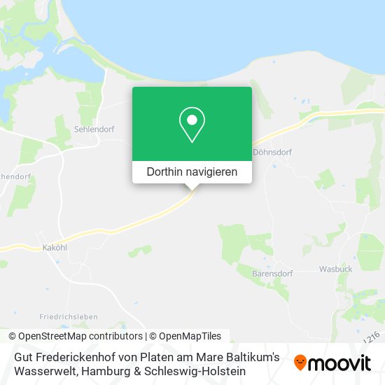 Gut Frederickenhof von Platen am Mare Baltikum's Wasserwelt Karte