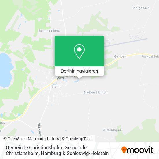 Gemeinde Christiansholm: Gemeinde Christiansholm Karte
