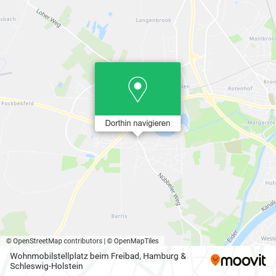 Wohnmobilstellplatz beim Freibad Karte