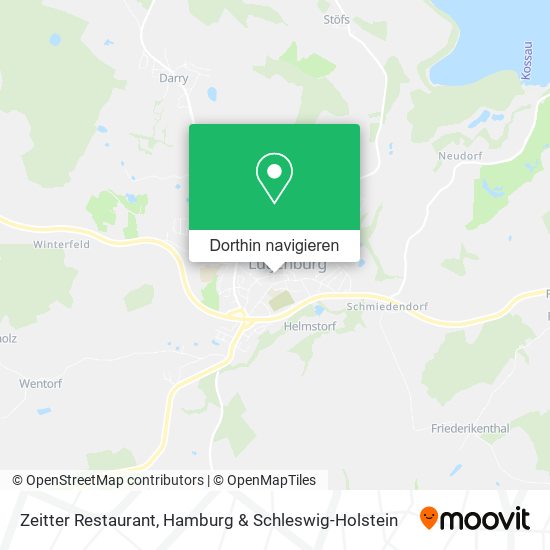 Zeitter Restaurant Karte