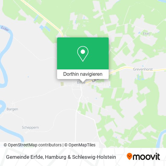 Gemeinde Erfde Karte