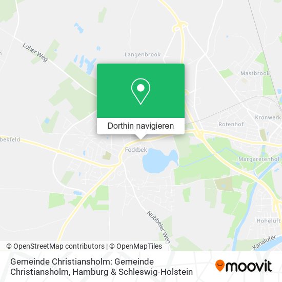 Gemeinde Christiansholm: Gemeinde Christiansholm Karte