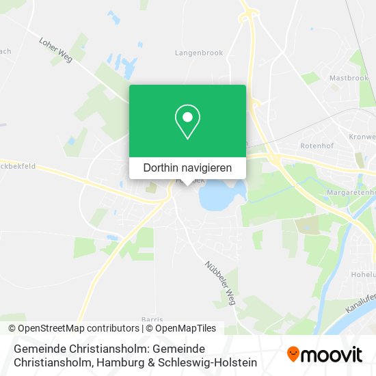 Gemeinde Christiansholm: Gemeinde Christiansholm Karte