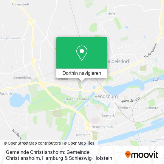 Gemeinde Christiansholm: Gemeinde Christiansholm Karte