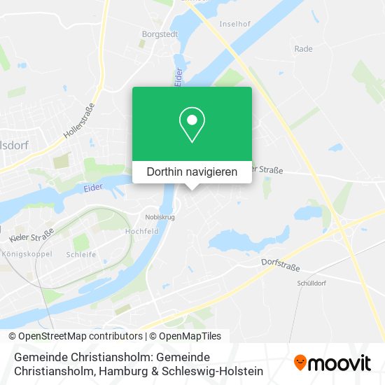 Gemeinde Christiansholm: Gemeinde Christiansholm Karte
