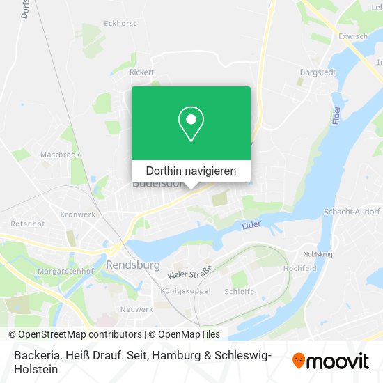 Backeria. Heiß Drauf. Seit Karte