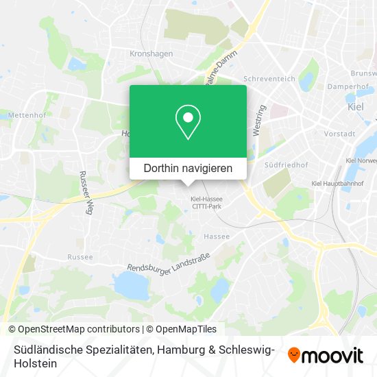 Südländische Spezialitäten Karte