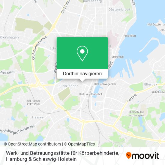 Werk- und Betreuungsstätte für Körperbehinderte Karte
