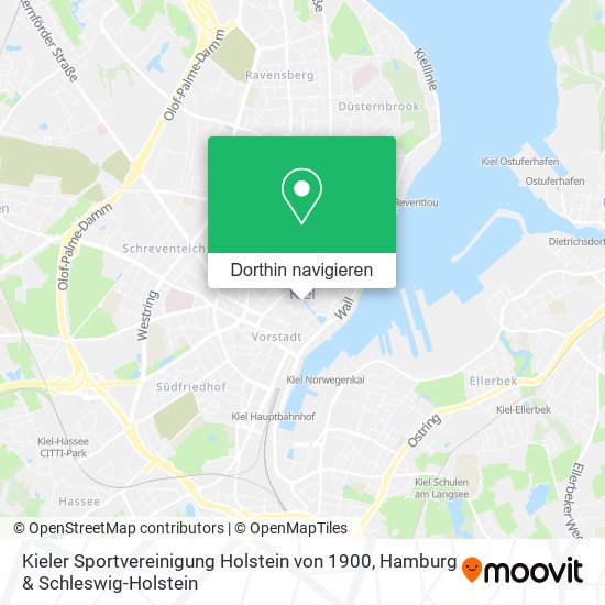 Kieler Sportvereinigung Holstein von 1900 Karte