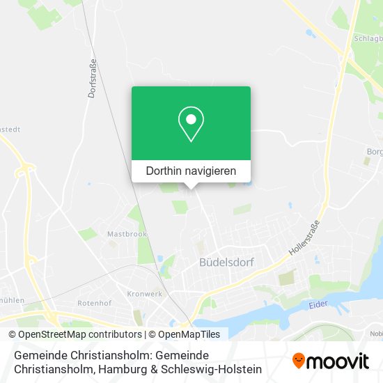 Gemeinde Christiansholm: Gemeinde Christiansholm Karte