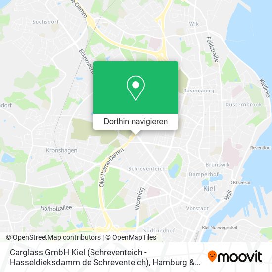 Carglass GmbH Kiel (Schreventeich - Hasseldieksdamm de Schreventeich) Karte