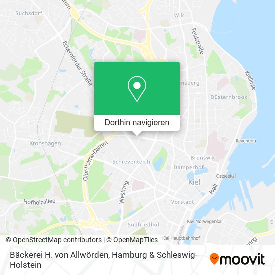Bäckerei H. von Allwörden Karte