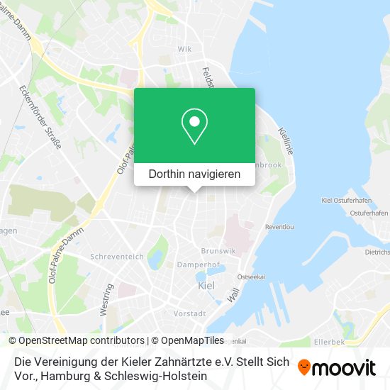 Die Vereinigung der Kieler Zahnärtzte e.V. Stellt Sich Vor. Karte