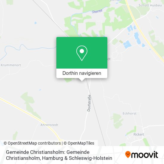 Gemeinde Christiansholm: Gemeinde Christiansholm Karte