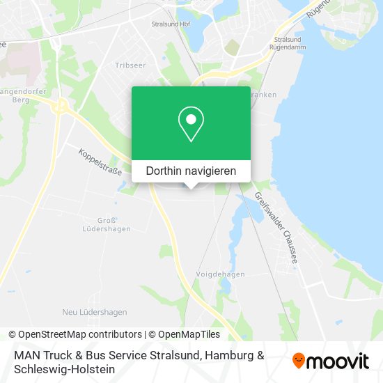 MAN Truck & Bus Service Stralsund Karte