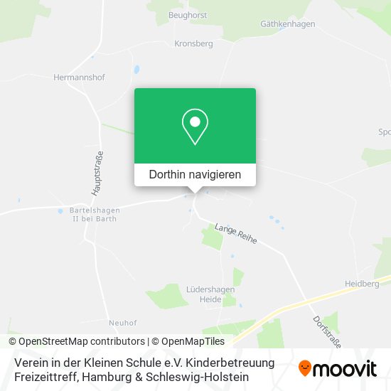 Verein in der Kleinen Schule e.V. Kinderbetreuung Freizeittreff Karte