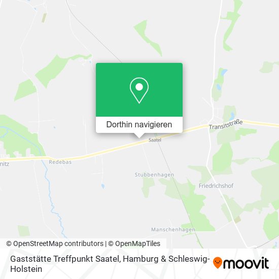 Gaststätte Treffpunkt Saatel Karte