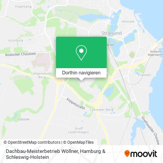 Dachbau-Meisterbetrieb Wöllner Karte