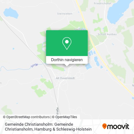 Gemeinde Christiansholm: Gemeinde Christiansholm Karte