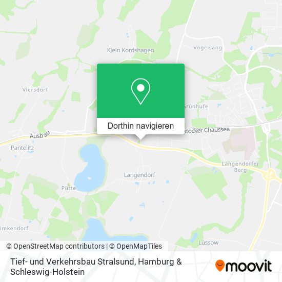 Tief- und Verkehrsbau Stralsund Karte