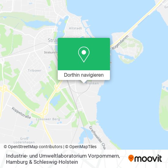 Industrie- und Umweltlaboratorium Vorpommern Karte