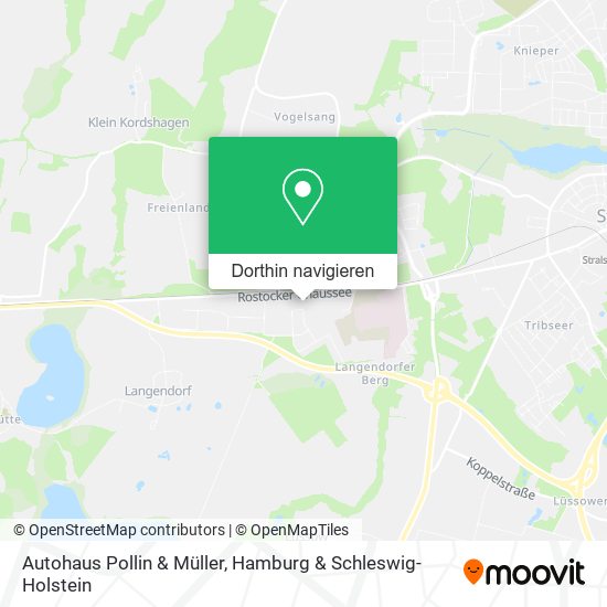 Autohaus Pollin & Müller Karte