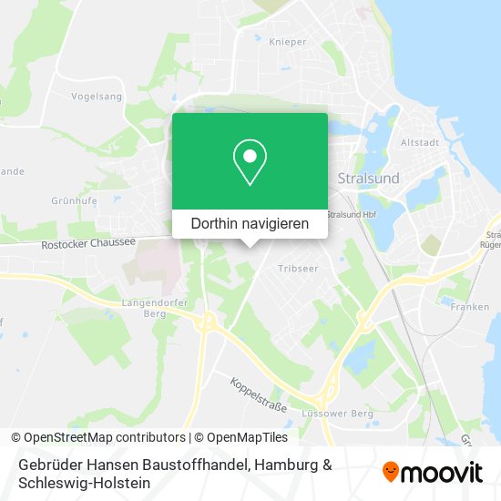 Gebrüder Hansen Baustoffhandel Karte